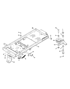 Frame Assembly Diagram and Parts List for Z-FORCEPRO48-KH 53BH3AGN050-22HP Cub Cadet Lawn Tractor